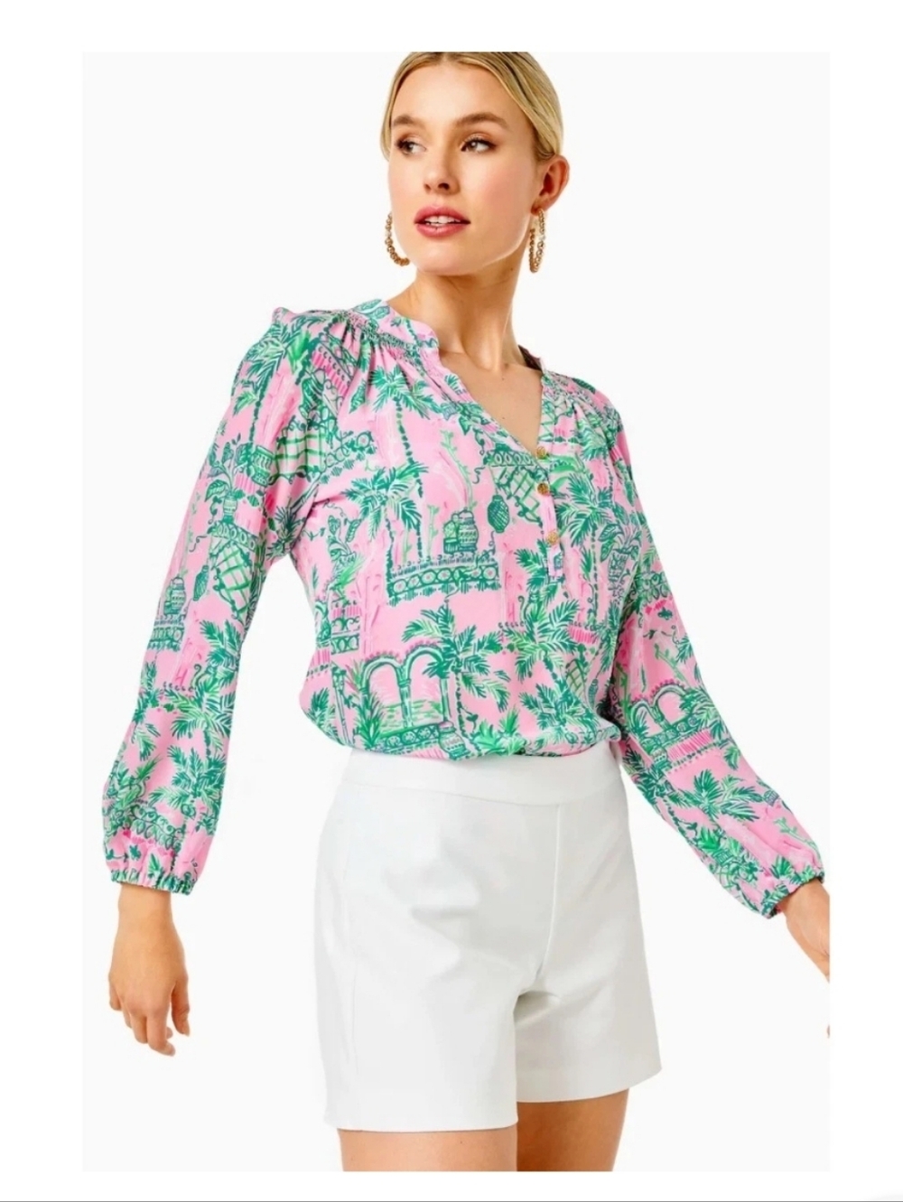 Lilly Pulitzer Alessi Shorts White Resort Chic Preppy Coastal Summer Staple 6